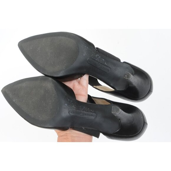 Andrew Geller Maresa Elastic Pumps Slip-on Pointed Toe Memory Foam Women 7.5 - Picture 9 of 9